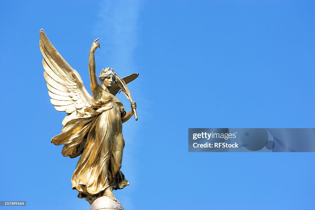 Nike (Goddess of Victory) Statue outside Buckingham Palace