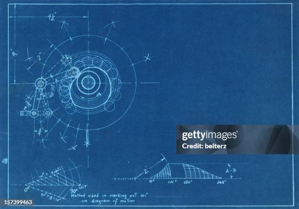 peças da máquina - cópia heliográfica imagens e fotografias de stock