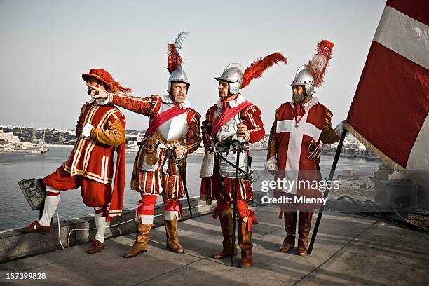 group of malta knights - knight flag stock pictures, royalty-free photos & images