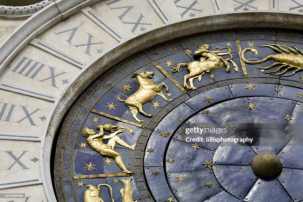 Astrológicos relógio Praça de São Marco em Veneza