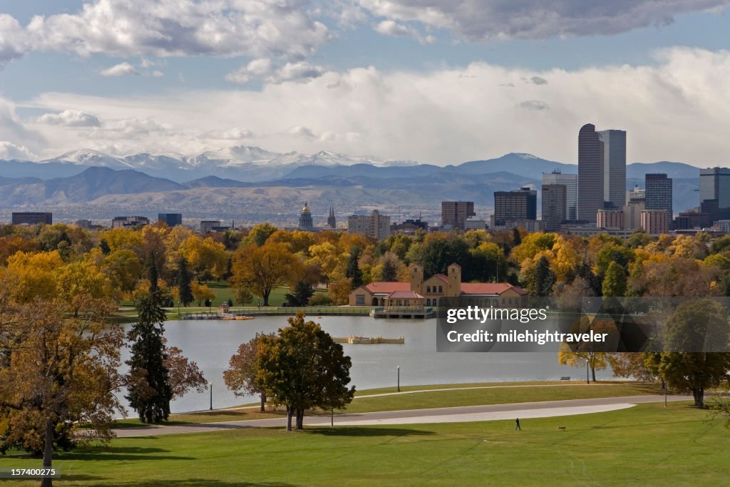 Denver In Denver Skyline Landscape Landscape Of The Downtown Denver Skyline In