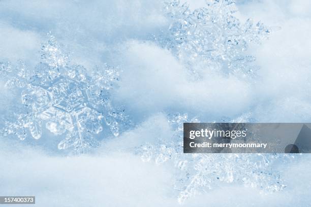 snowflakes background - ice crystal stock pictures, royalty-free photos & images