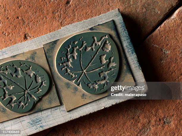 old mold for tissue - textile printing stock pictures, royalty-free photos & images