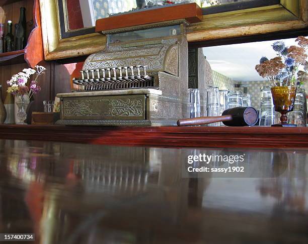 saloon cash register vintage - saloon bildbanksfoton och bilder