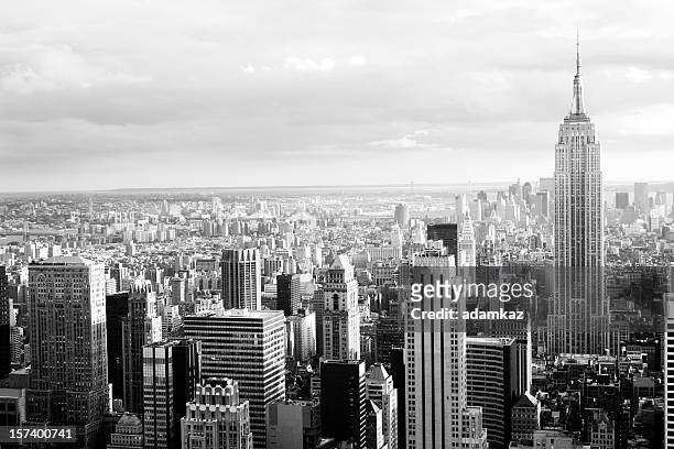 new york - black and white stock pictures, royalty-free photos & images