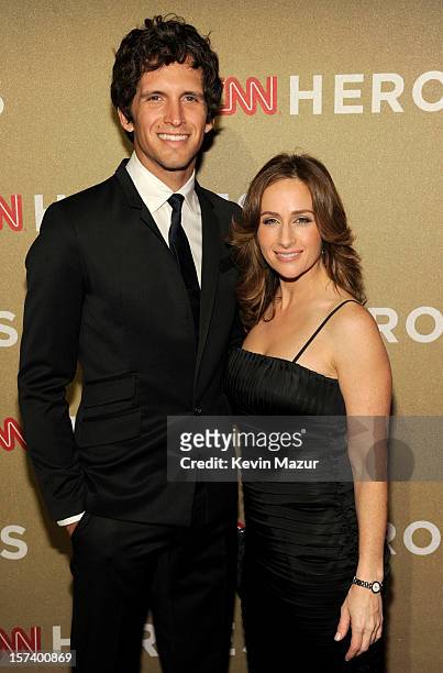 Wall Street reporter Alison Kosik and guest attend the CNN Heroes: An All Star Tribute at The Shrine Auditorium on December 2, 2012 in Los Angeles,...