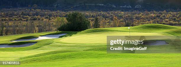 golf scene - golf course stock pictures, royalty-free photos & images