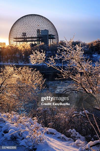 biosfera de montreal - montréal fotografías e imágenes de stock