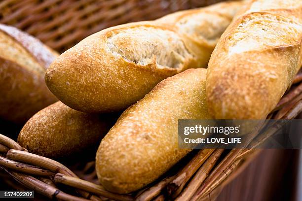 french bread - flute stockfoto's en -beelden