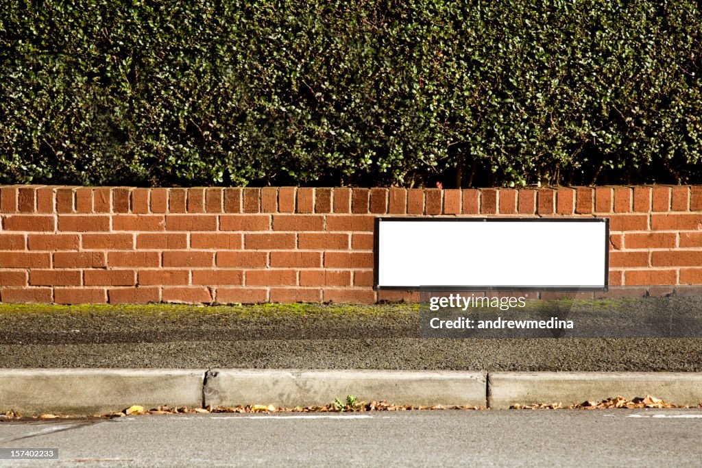 Blank  Nameplate with Space for Name of Your Street-More below.