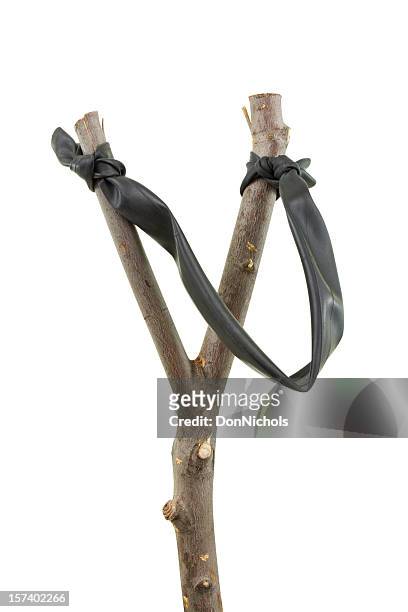 old fashioned slingshot - catapult stock pictures, royalty-free photos & images