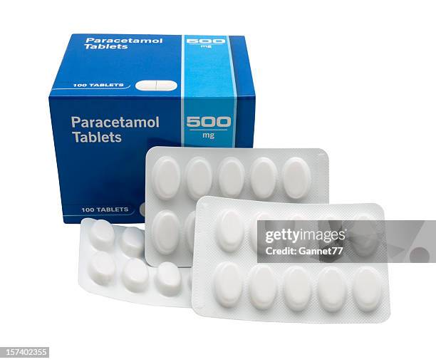 generic paracetamol isolated on white - paracetamol stock pictures, royalty-free photos & images