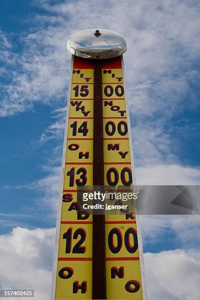 high striker fairground strength tester - games fair stock pictures, royalty-free photos & images