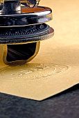 Official Corporate or Notary Raised Seal Embosser and Parchment Paper
