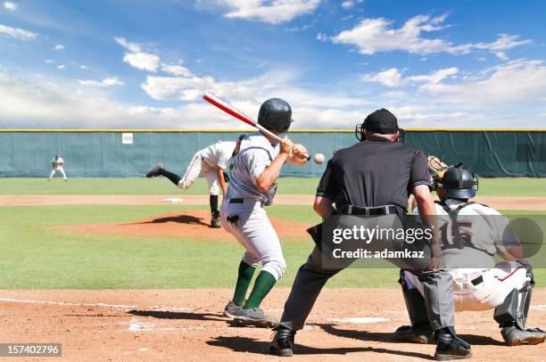 jogo de beisebol - batting sports activity - fotografias e filmes do acervo