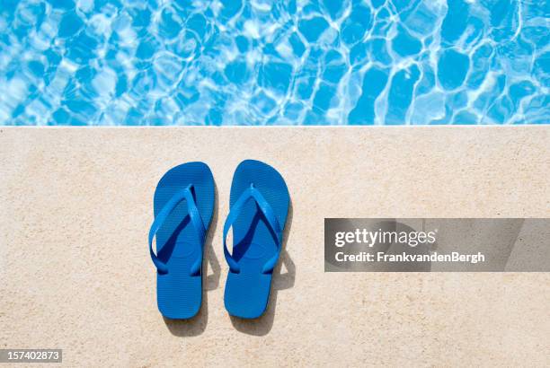 pair of sandals - at the edge of stock pictures, royalty-free photos & images