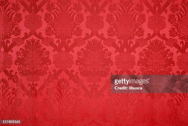 texture sfondo di carta da parati rosso vintage - velluto foto e immagini stock
