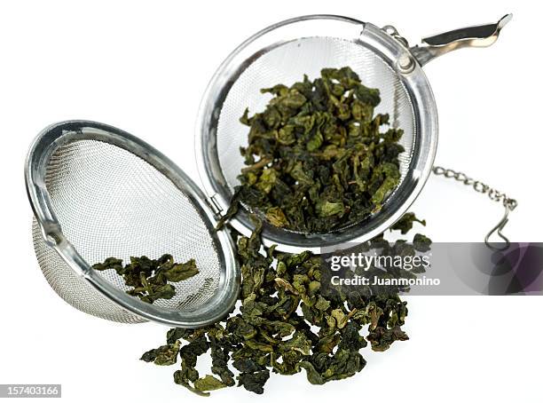 monkey picked oolong tea - green tea stock pictures, royalty-free photos & images