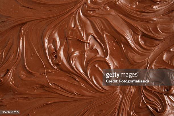 chocolate spread - chocolate stockfoto's en -beelden