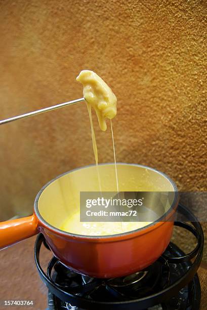 cheese fondue - cheese fondue stock pictures, royalty-free photos & images