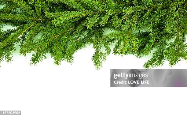 christmas garland - floral garland stock pictures, royalty-free photos & images