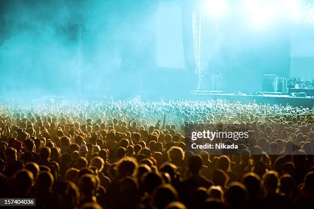 a torcer multidão - popular music concert imagens e fotografias de stock