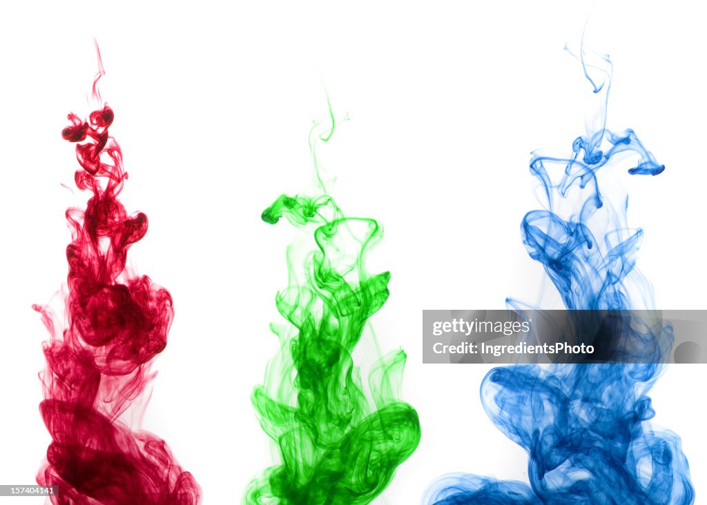 Colored ink drop