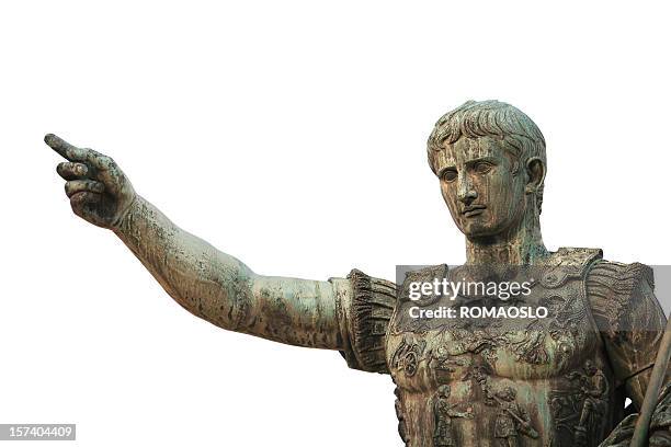 ritratto di cesare augusto, roma, italia - augusto foto e immagini stock