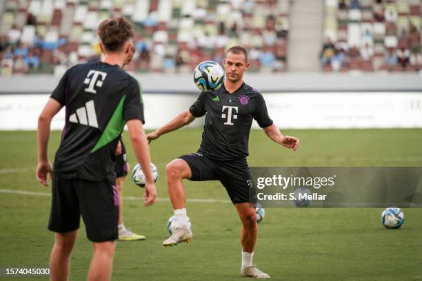 Joshua Kimmich, player of FC Bayern München during Training at National Stadium on July 25, 2023 in Tokyo, Japan.