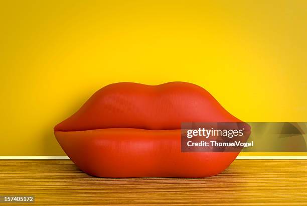 the 70s. bocca / studio 65 - lip sofa stock pictures, royalty-free photos & images