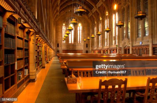 library tables - library empty stock pictures, royalty-free photos & images