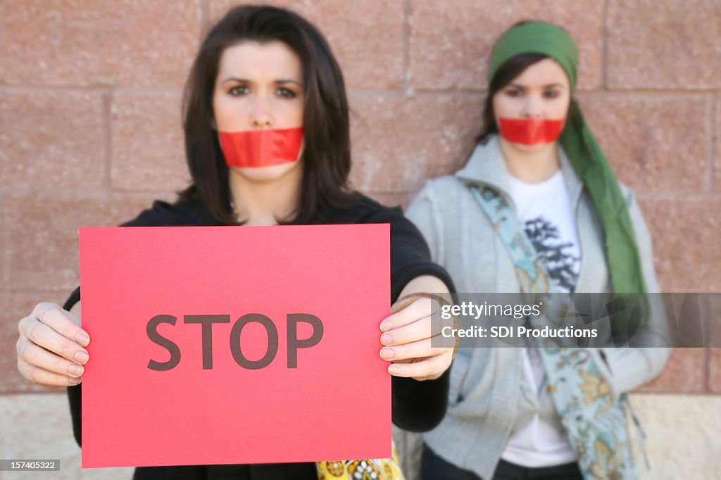 Two Young Women Standing For What They Believe In