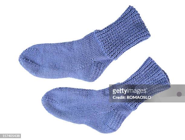 traditional norwegian knitted wool socks - sock stock pictures, royalty-free photos & images