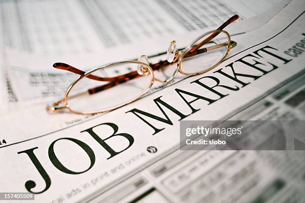 classified job market - classified ad stock pictures, royalty-free photos & images