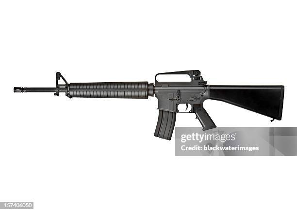 m-16 rifle - m16 stockfoto's en -beelden