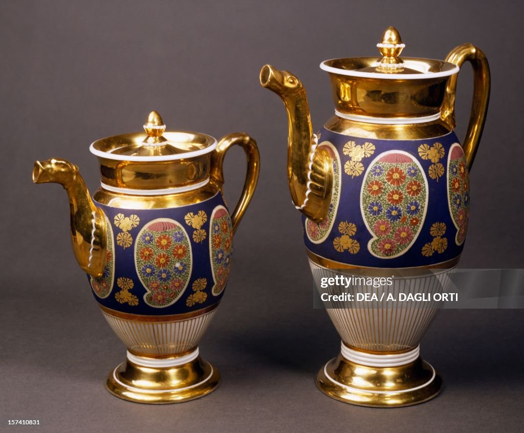 Coffee and tea pots, Bohemia manufacture