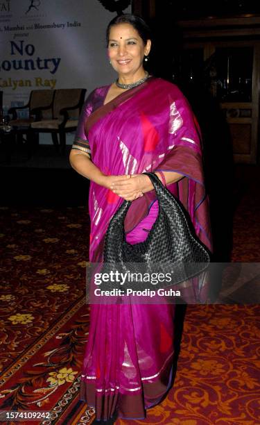 Shabana Azmi attends the launch of Dr.Kalyan Ray's book 'NO COUNTRY' on August 05, 2014 in Mumbai, India