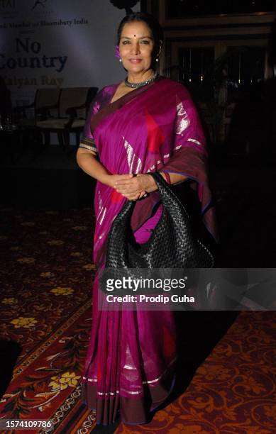Shabana Azmi attends the launch of Dr.Kalyan Ray's book 'NO COUNTRY' on August 05, 2014 in Mumbai, India
