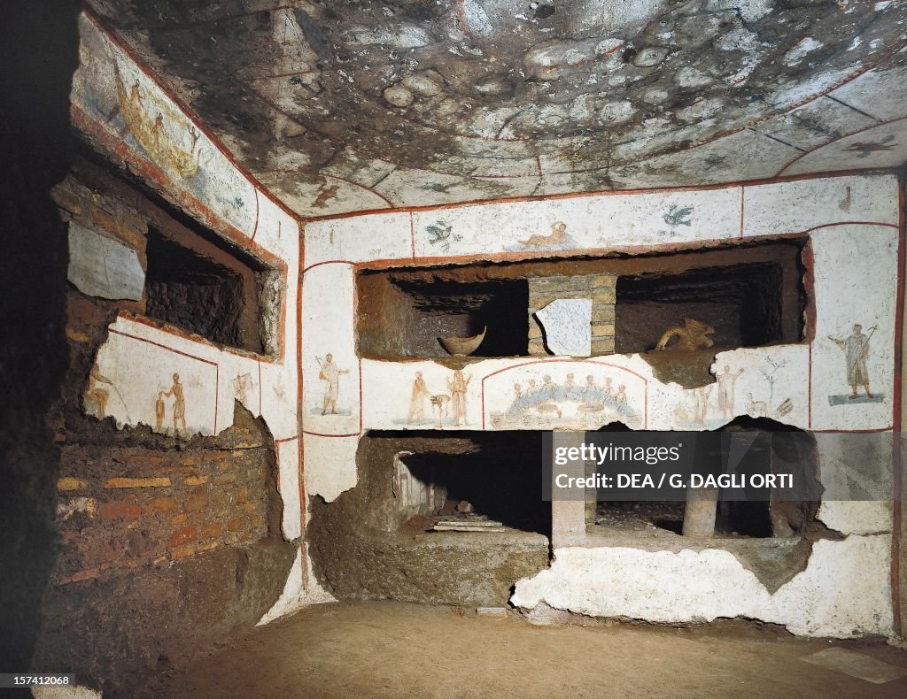 Interior of one of six cubicles