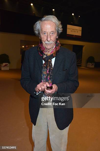 Jean Rochefort attends the Gucci Paris Masters 2012 - Day 3 at Paris Nord Villepinte on December 2, 2012 in Paris, France.