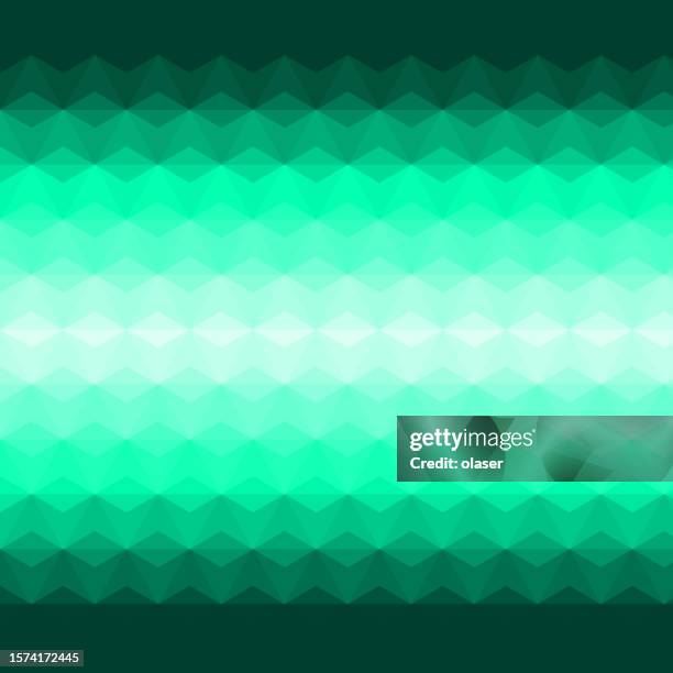 horizontal green connected glowing hexagon pattern - emerald stone background stock illustrations