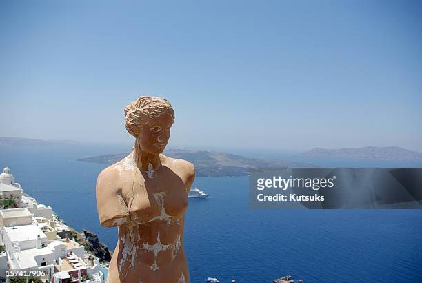 isola greca - statua di venere di milo foto e immagini stock