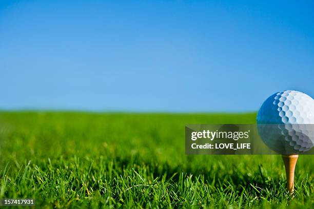 ゴルフボール - golf tee ストックフォトと画像
