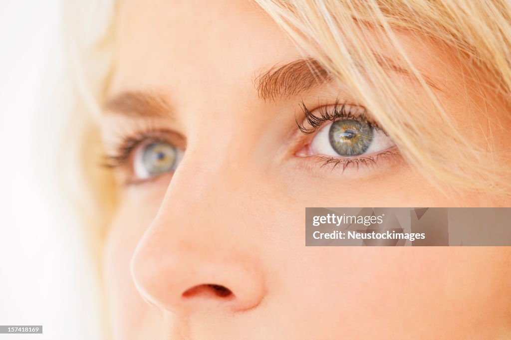 Young woman looking away