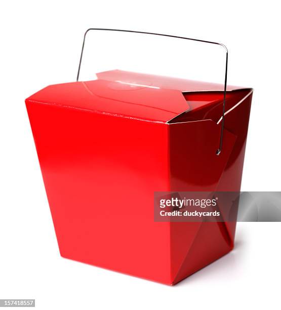 chinese take-out food box - box container stock pictures, royalty-free photos & images
