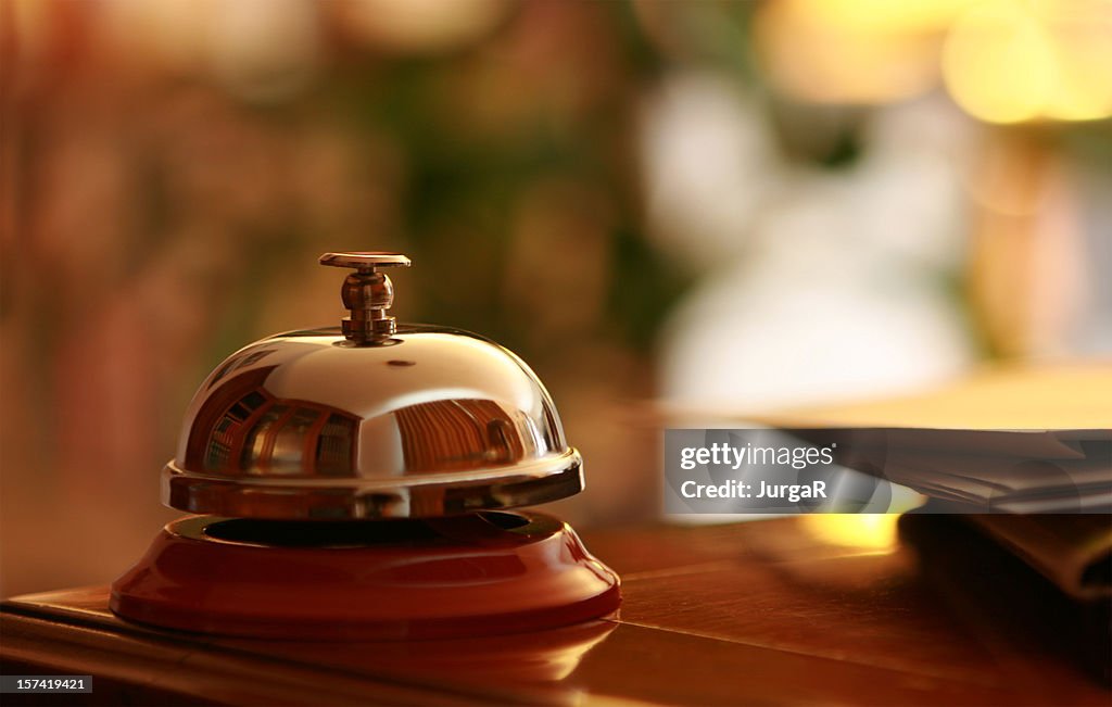 Service Bell in the hotel reception