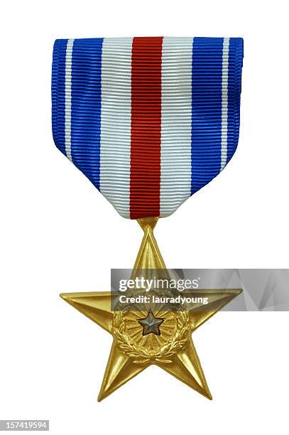 silver star medal - silverstars stock pictures, royalty-free photos & images