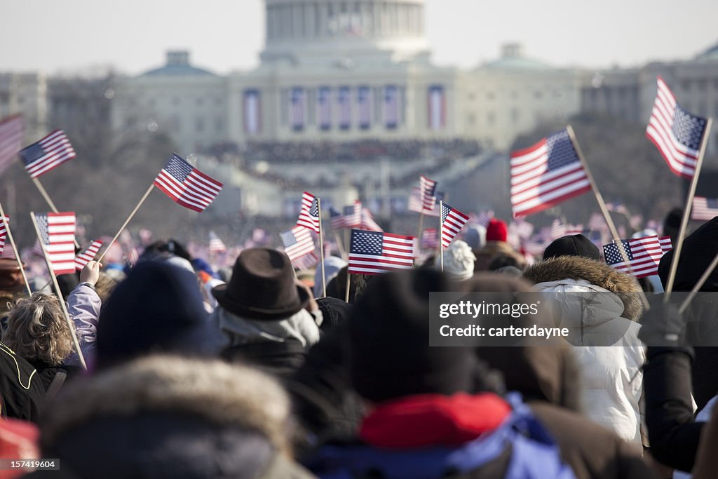 Barack Obama's Presidential Inauguration at Capitol Building, Washington DC