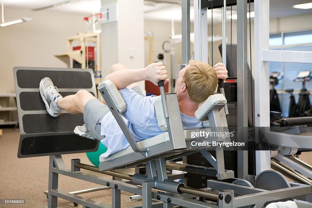 Man on Leg Press