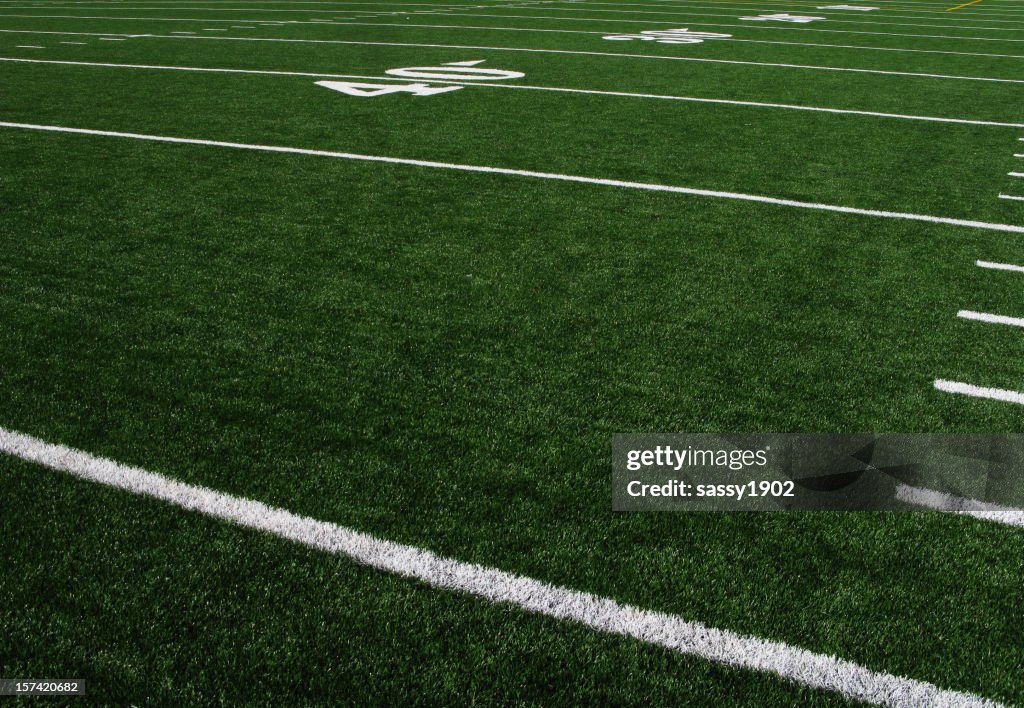 Football Field Forty Yardline Kunstrasen